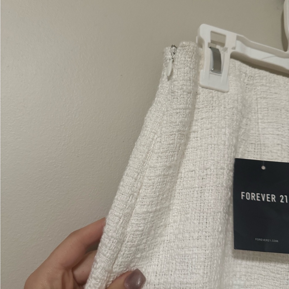 Ivory Tweed White Skirt - Picture 6 of 6